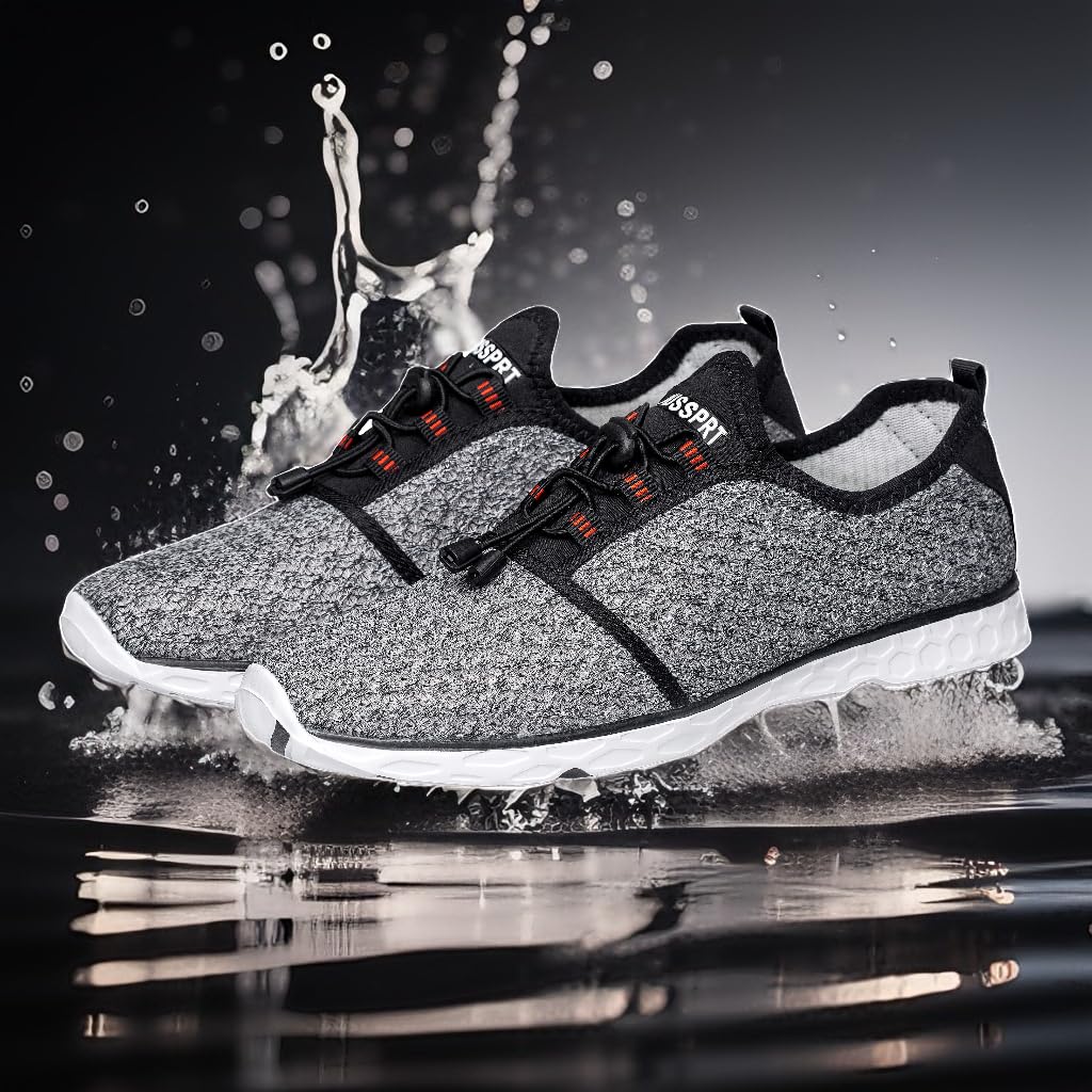 DOUSSPRT Men's Water Shoes Quick Drying Sports Aqua Shoes