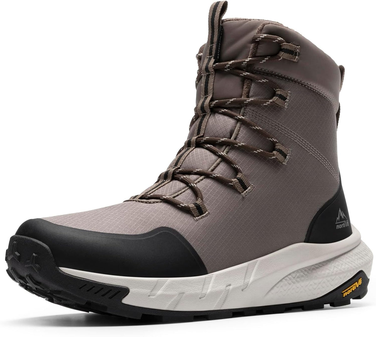 NORTIV 8 Men's Wide Winter Boots Grip on Snow Ice