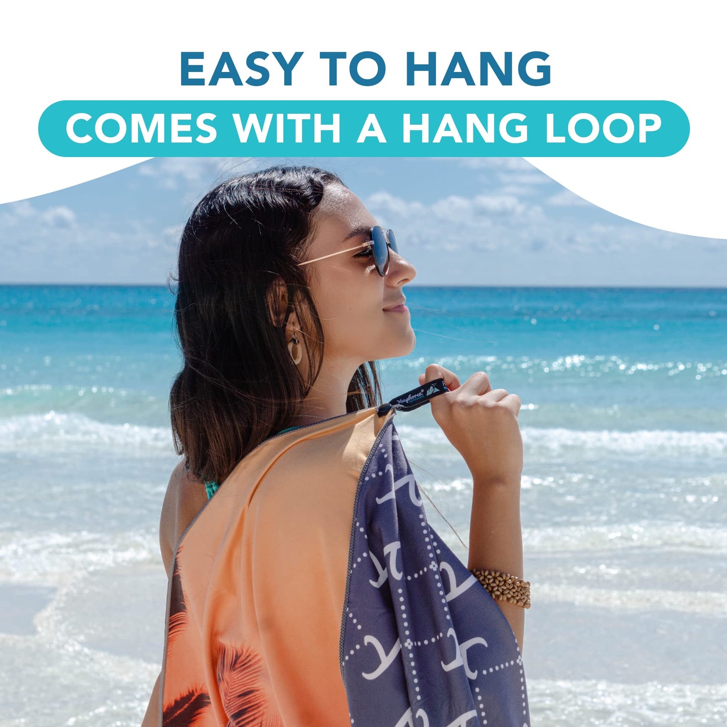 Youphoria Microfiber Travel Towel Fast Drying Lightweight - Quick Dry Towel for Camping, Beach, Backpacking, Hiking & Sport