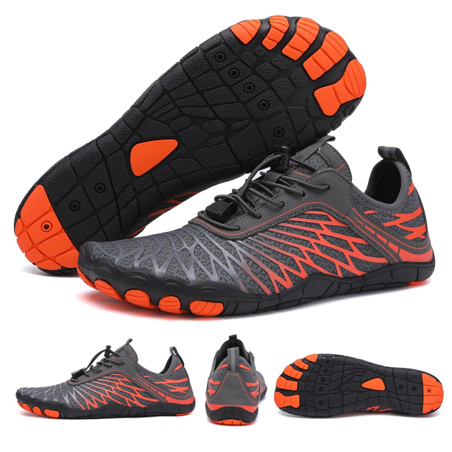 Hike Barefoot Shoes for Womens Men,Quick Dry Water Shoes,Beach Pool Aqua Swim Surf Hiking Walking Shoes,Non-Slip Athletic Footwear Wide Toe Water Shoes