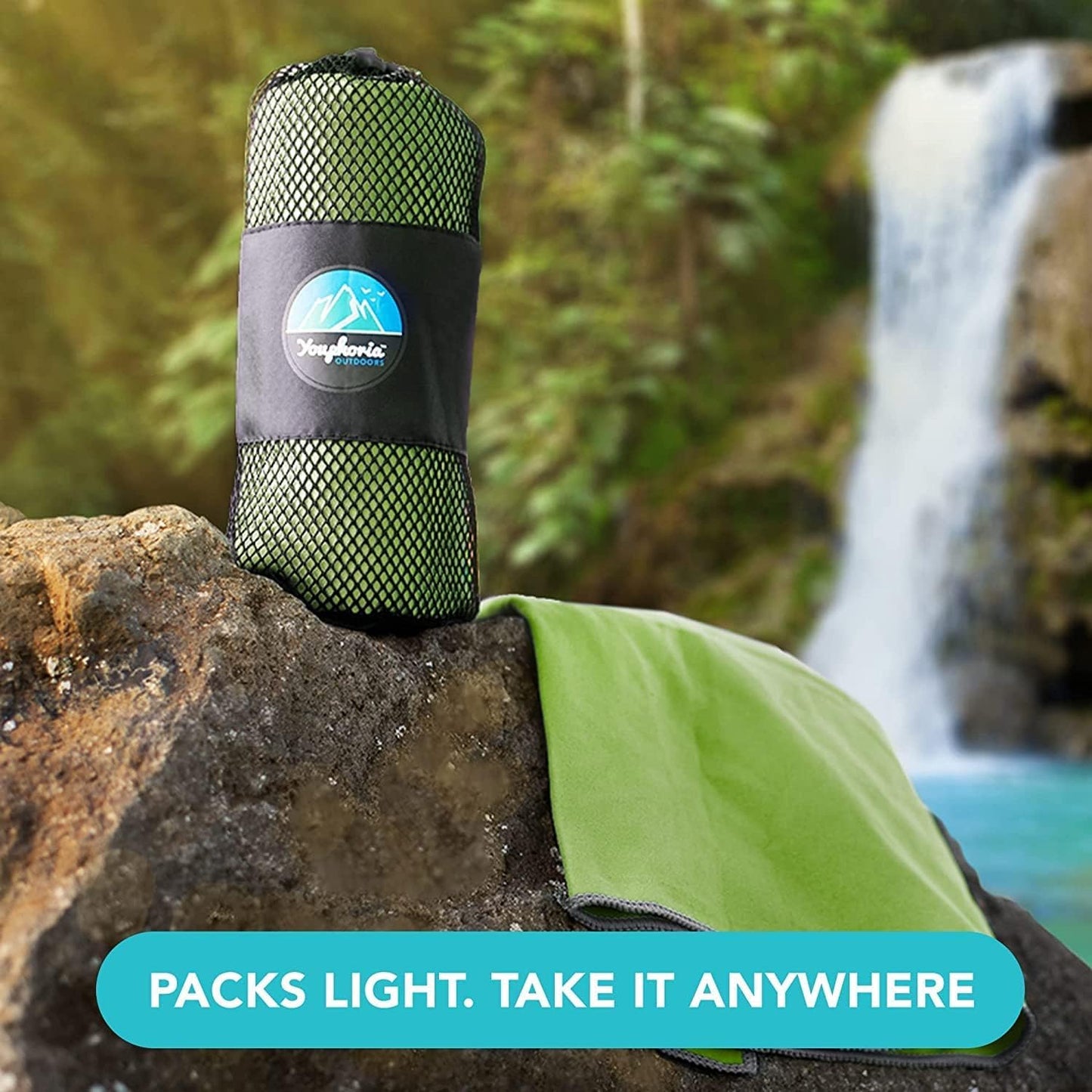 Youphoria Microfiber Travel Towel Fast Drying Lightweight - Quick Dry Towel for Camping, Beach, Backpacking, Hiking & Sport