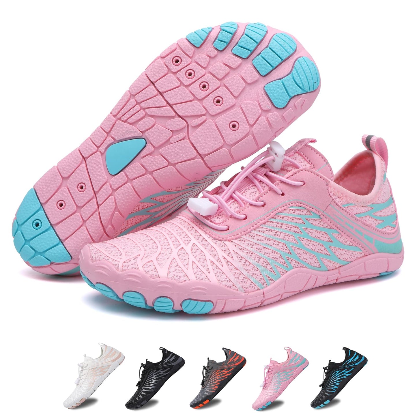 Hike Barefoot Shoes for Womens Men,Quick Dry Water Shoes,Beach Pool Aqua Swim Surf Hiking Walking Shoes,Non-Slip Athletic Footwear Wide Toe Water Shoes