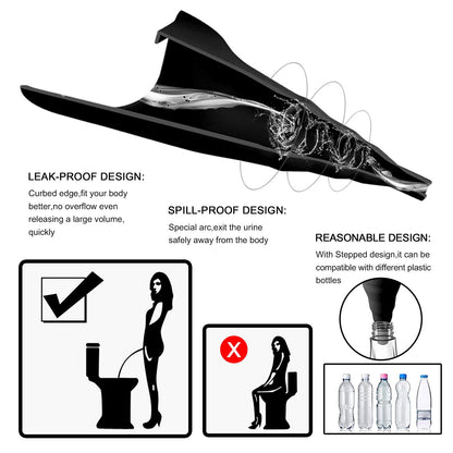 Female Urination Device,Reusable Silicone Female Urinal Foolproof Women Pee Funnel Allows Women to Pee Standing Up,Women's Urinal with Drawstring Bags is The Perfect Companion for Travel and Outdoor