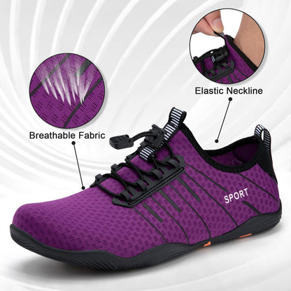 ATHMILE Water Shoes for Men Women River Shoes Adult Swim Beach Lake Pool Aqua Socks Barefoot Quick Dry for Hiking Surfing Kayaking Size