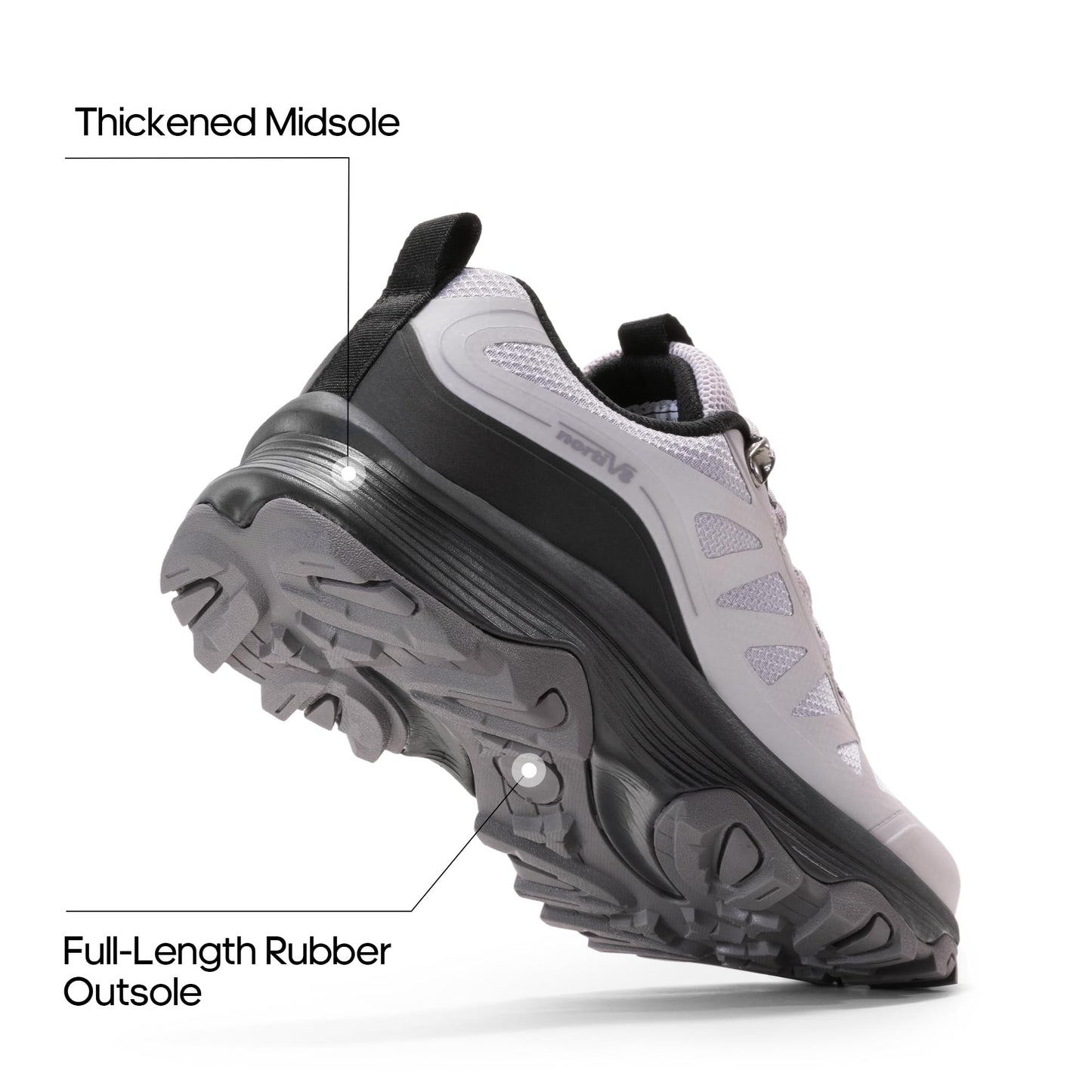 NORTIV 8 Women's Waterproof Hiking Shoes Quick Laces Outdoors Walking Trekking Camping Tennis Sneakers Canyon