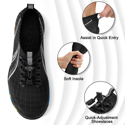 ATHMILE Water Shoes for Men Women River Shoes Adult Swim Beach Lake Pool Aqua Socks Barefoot Quick Dry for Hiking Surfing Kayaking Size