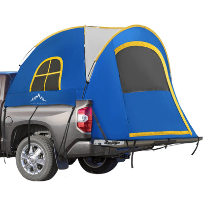 Pickup Truck Tent, Waterproof PU2000mm Double Layer for 6.5 FT Truck Bed, Portable Truck Bed Tent for Camping, Blue