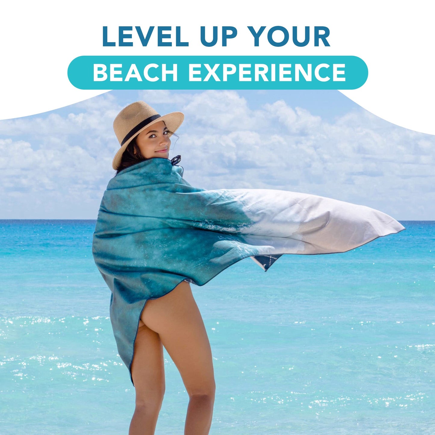 Youphoria Microfiber Travel Towel Fast Drying Lightweight - Quick Dry Towel for Camping, Beach, Backpacking, Hiking & Sport