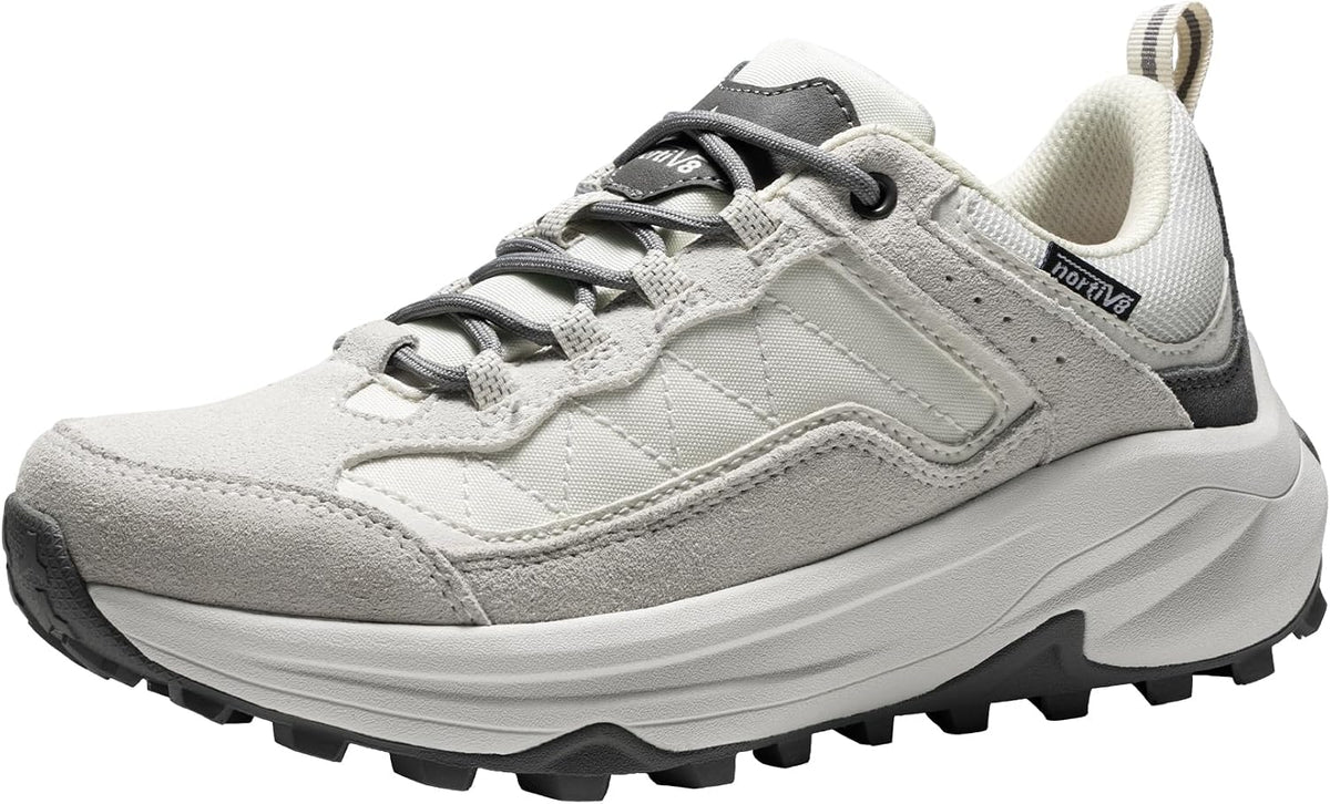 NORTIV 8 Women's Waterproof Leather Hiking Shoes | Arch Support Outdoors Walking Trekking Camping Tennis Workout Cross Training Sneakers Wicklow