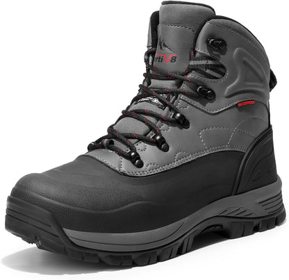 NORTIV 8 Men's Waterproof Hiking Winter Snow Boots