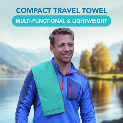 Youphoria Microfiber Travel Towel Fast Drying Lightweight - Quick Dry Towel for Camping, Beach, Backpacking, Hiking & Sport