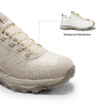 NORTIV 8 Women's Waterproof Hiking Shoes Quick Laces Outdoors Walking Trekking Camping Tennis Sneakers Canyon