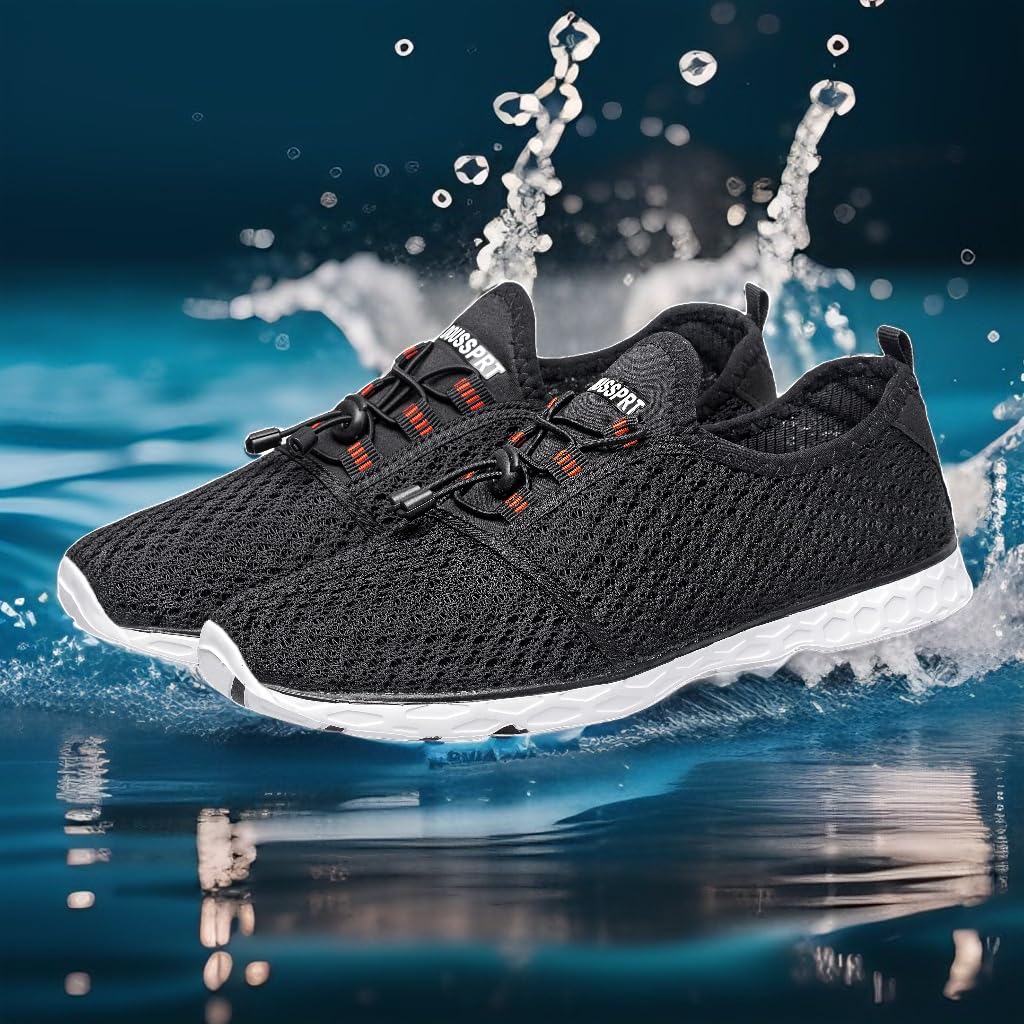 DOUSSPRT Men's Water Shoes Quick Drying Sports Aqua Shoes