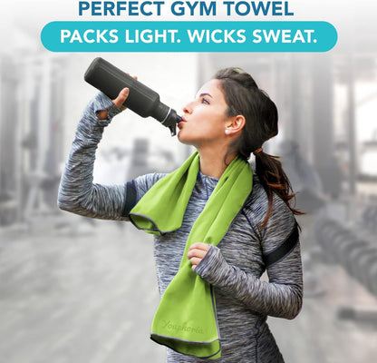 Youphoria Microfiber Travel Towel Fast Drying Lightweight - Quick Dry Towel for Camping, Beach, Backpacking, Hiking & Sport