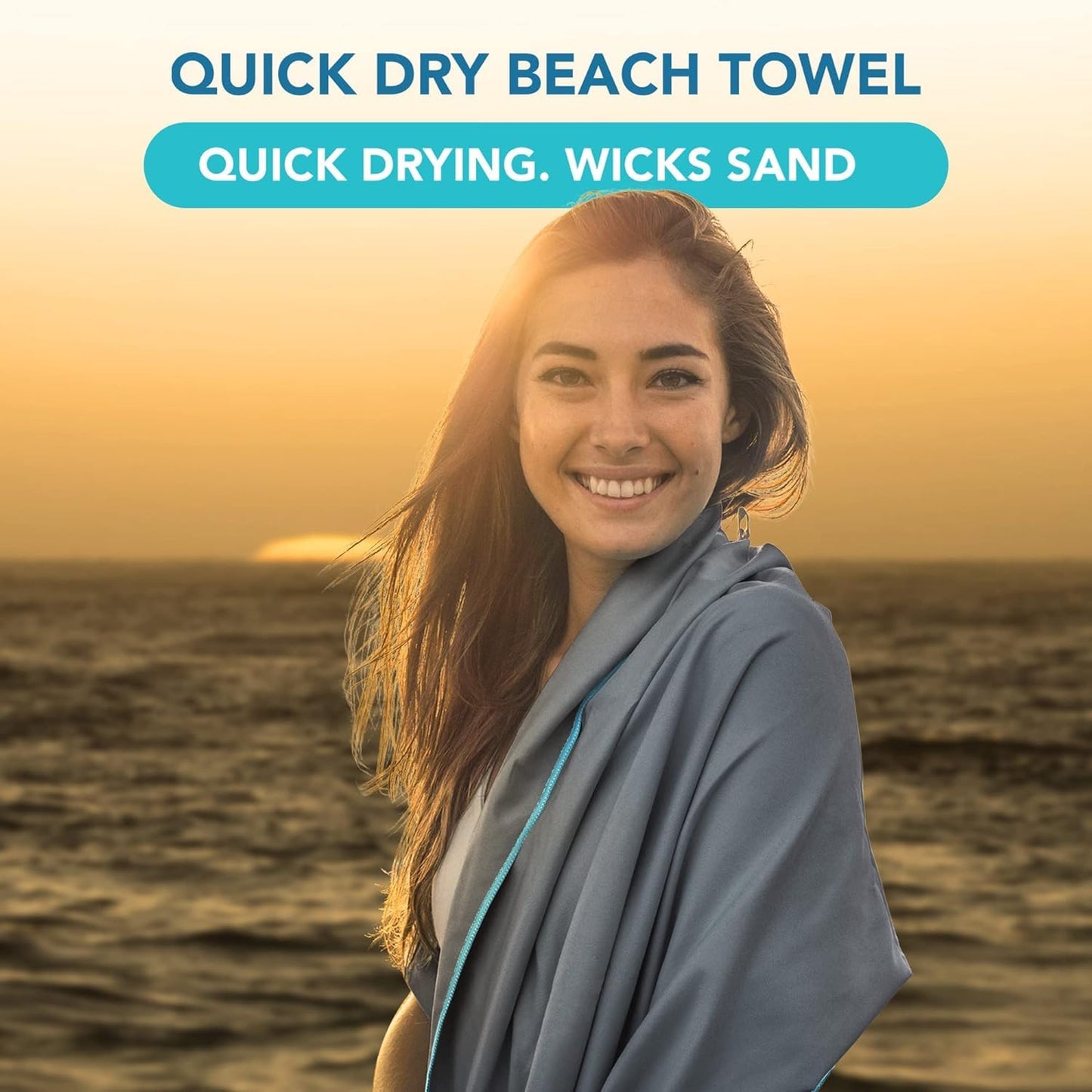 Youphoria Microfiber Travel Towel Fast Drying Lightweight - Quick Dry Towel for Camping, Beach, Backpacking, Hiking & Sport