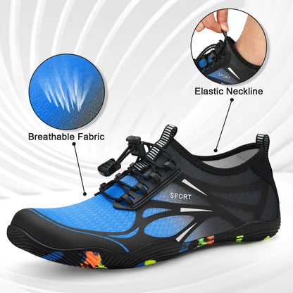 ATHMILE Water Shoes for Men Women River Shoes Adult Swim Beach Lake Pool Aqua Socks Barefoot Quick Dry for Hiking Surfing Kayaking Size