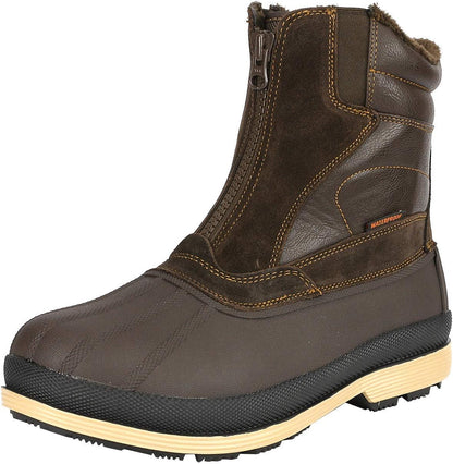 NORTIV 8 Men's Zip Winter Snow Boots Slip on