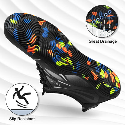 ATHMILE Water Shoes for Men Women River Shoes Adult Swim Beach Lake Pool Aqua Socks Barefoot Quick Dry for Hiking Surfing Kayaking Size