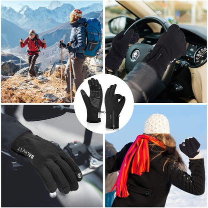 -10℉ Waterproof Winter Gloves for Men & Women, Breathable Thermal Gloves, 5-Layer Touch Screen Cold Weather Gloves