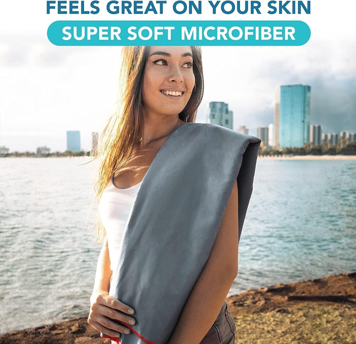 Youphoria Microfiber Travel Towel Fast Drying Lightweight - Quick Dry Towel for Camping, Beach, Backpacking, Hiking & Sport