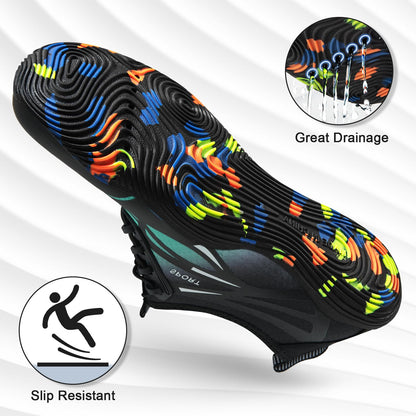 ATHMILE Water Shoes for Men Women River Shoes Adult Swim Beach Lake Pool Aqua Socks Barefoot Quick Dry for Hiking Surfing Kayaking Size