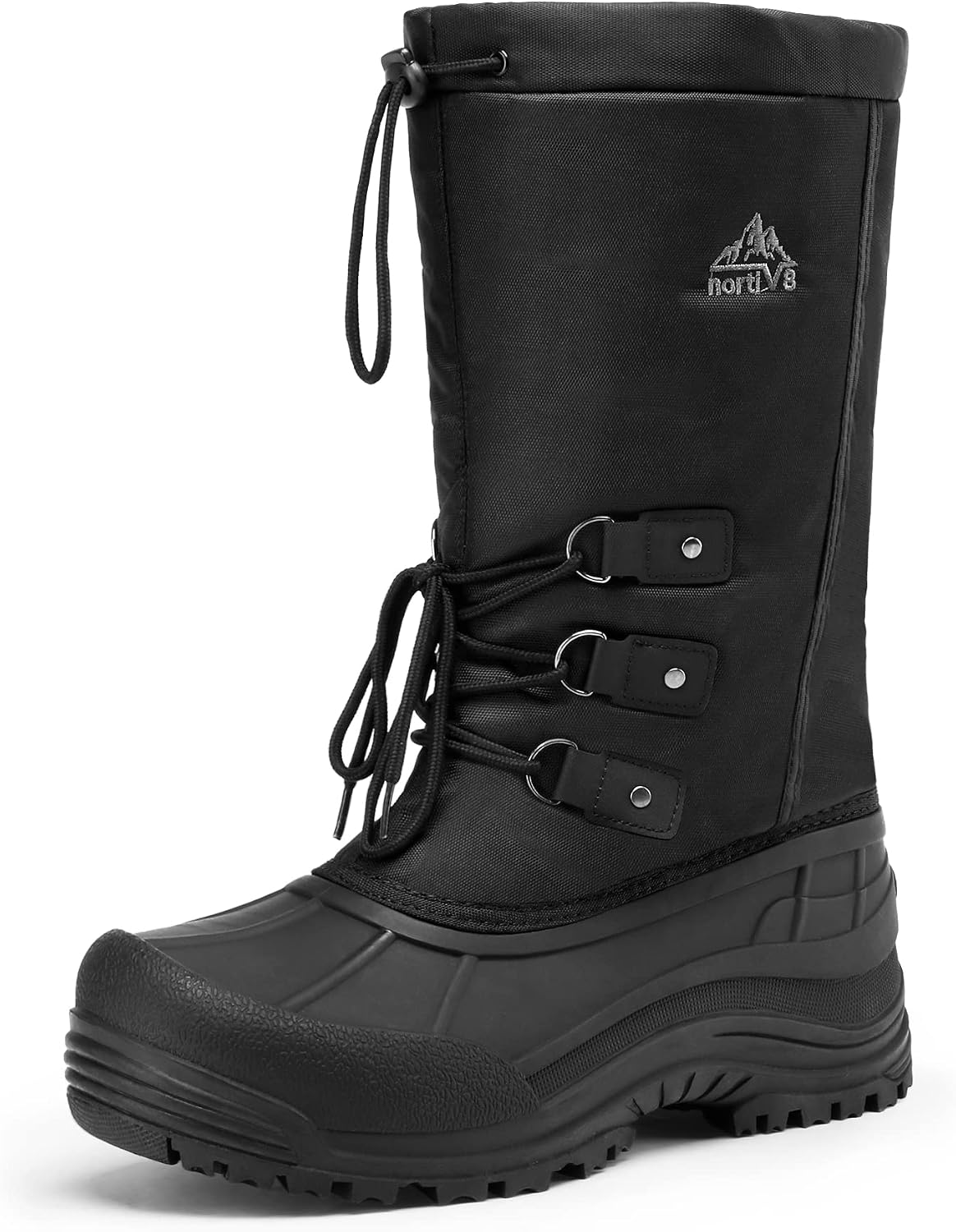 NORTIV 8 Men's Waterproof Winter Snow Boots Insulated