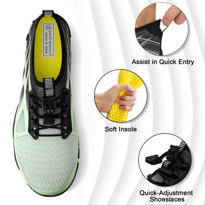 ATHMILE Water Shoes for Men Women River Shoes Adult Swim Beach Lake Pool Aqua Socks Barefoot Quick Dry for Hiking Surfing Kayaking Size