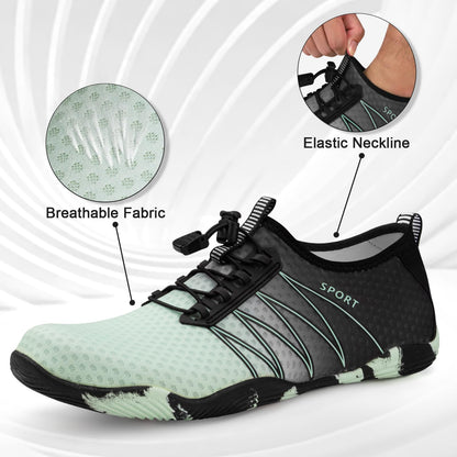 ATHMILE Water Shoes for Men Women River Shoes Adult Swim Beach Lake Pool Aqua Socks Barefoot Quick Dry for Hiking Surfing Kayaking Size