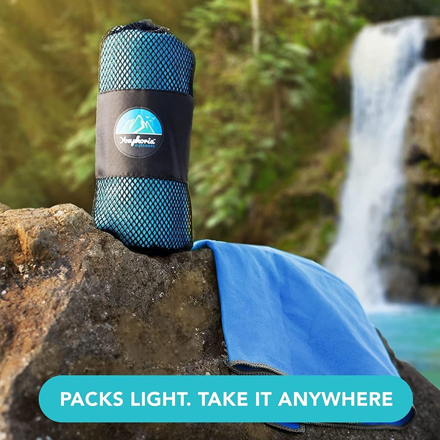 Youphoria Microfiber Travel Towel Fast Drying Lightweight - Quick Dry Towel for Camping, Beach, Backpacking, Hiking & Sport