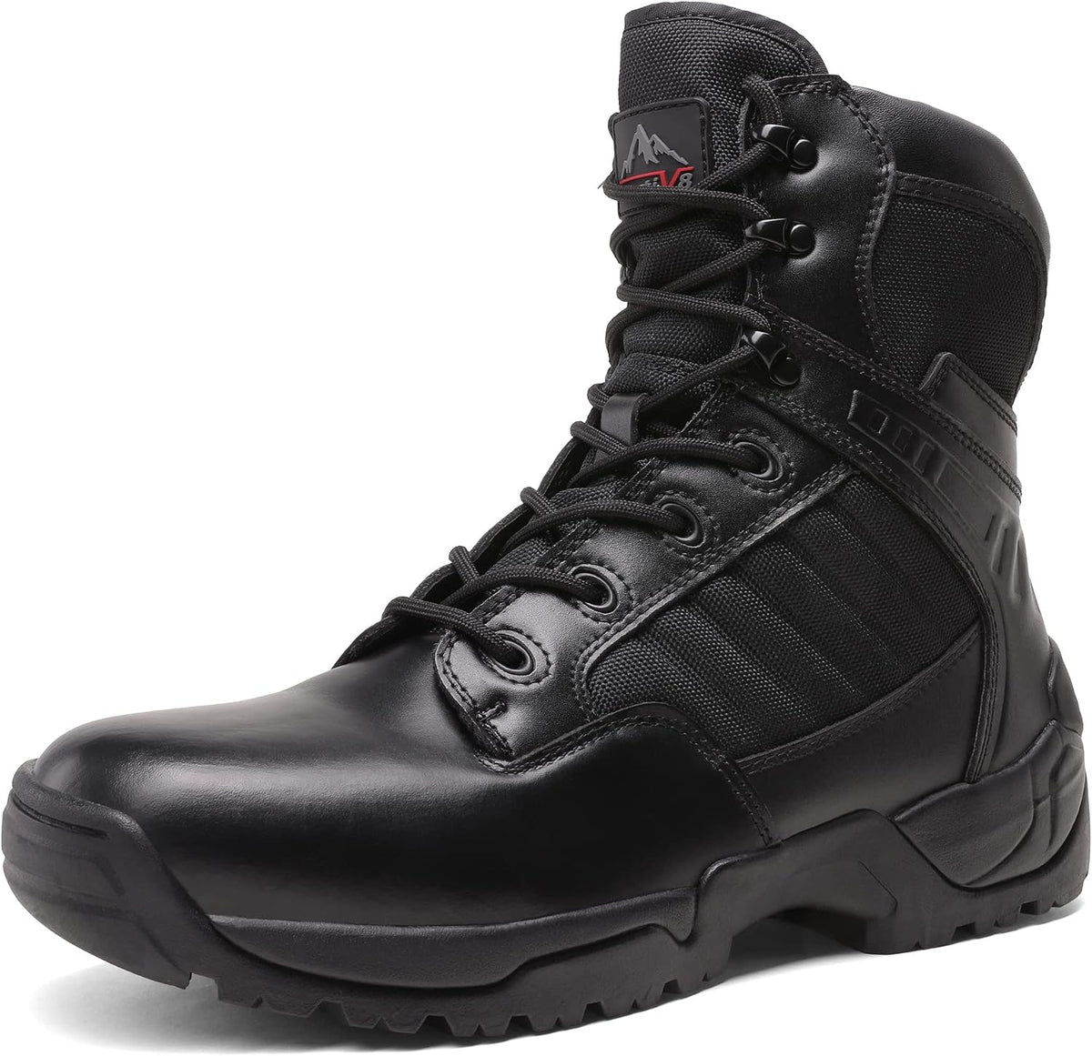 NORTIV 8 Men's Side Zipper Military Tactical Work Boots