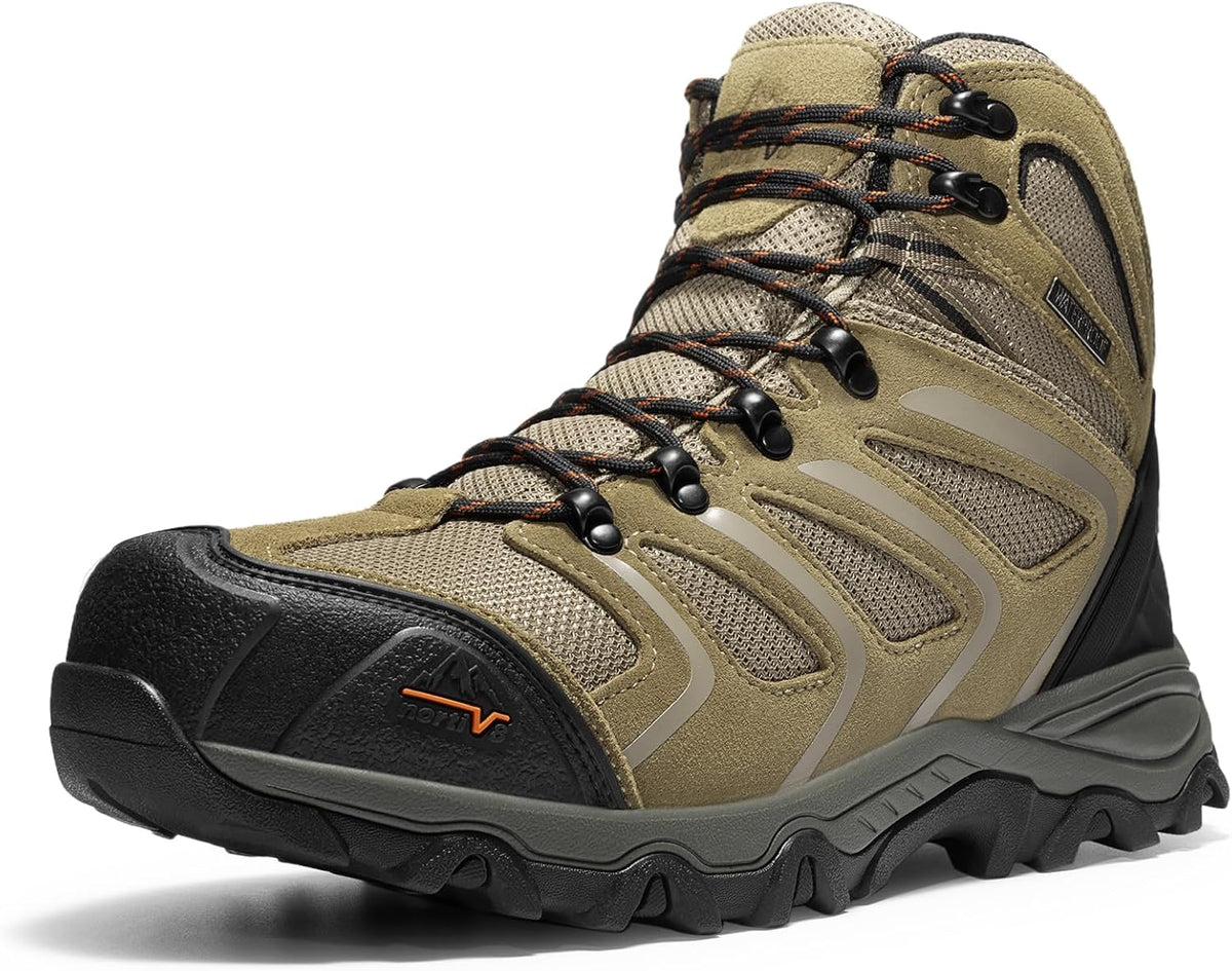 NORTIV 8 Waterproof Steel Toe Work Boots for Men