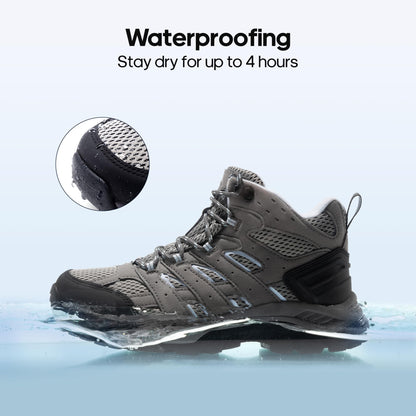 NORTIV 8 Women's Waterproof Hiking Boots Outdoor Trekking Mid Backpacking Mountaineering lightweight boots