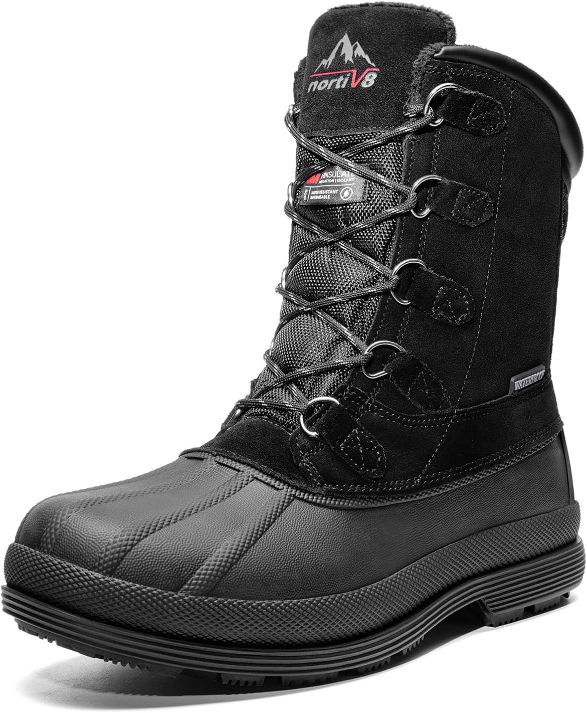 NORTIV 8 Men's Waterproof Winter Snow Boots
