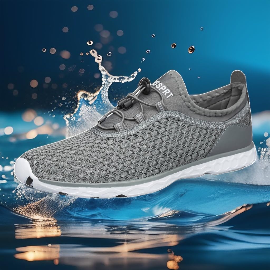 DOUSSPRT Men's Water Shoes Quick Drying Sports Aqua Shoes