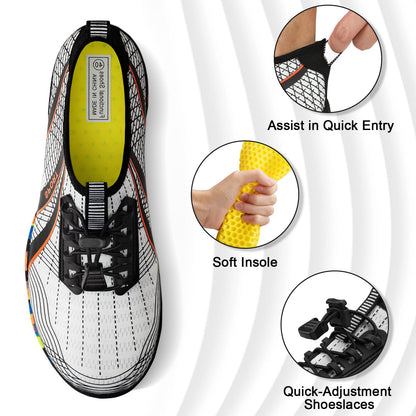 ATHMILE Water Shoes for Men Women River Shoes Adult Swim Beach Lake Pool Aqua Socks Barefoot Quick Dry for Hiking Surfing Kayaking Size