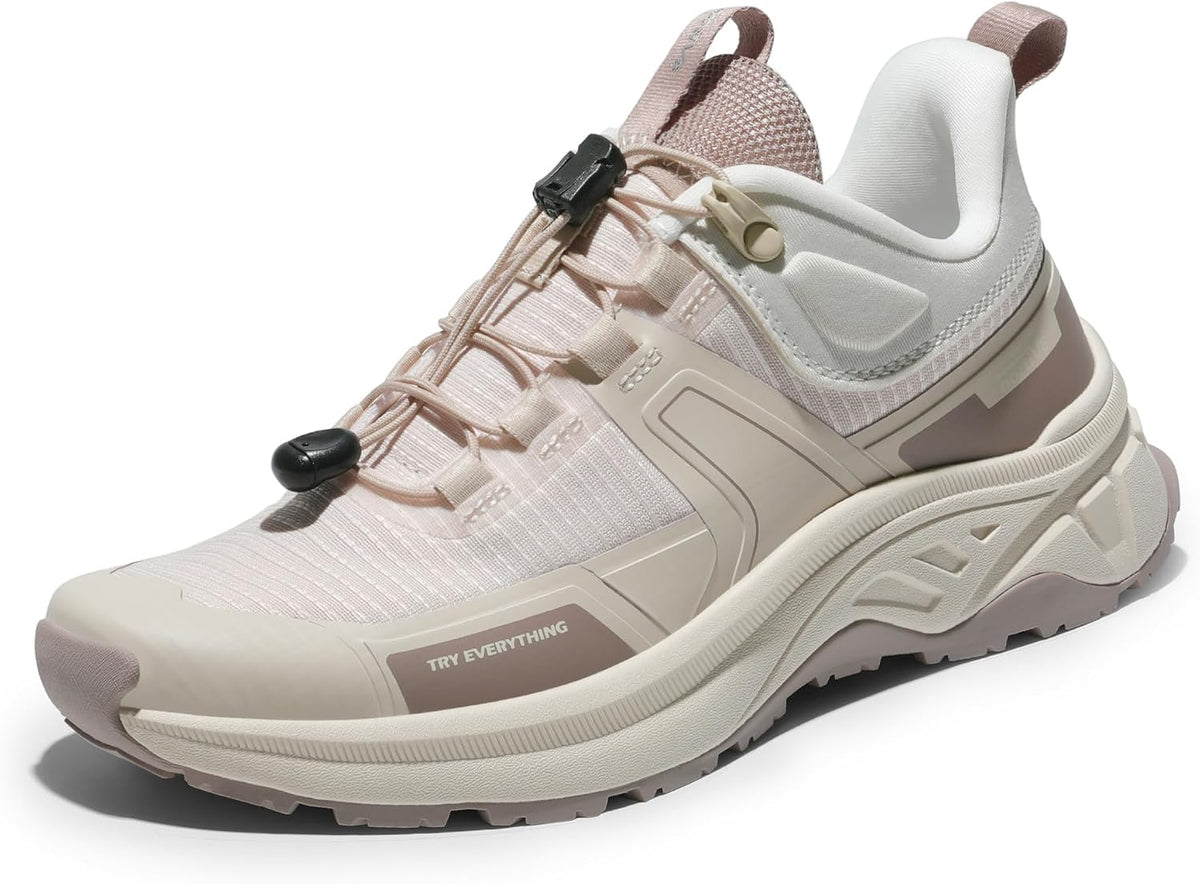 NORTIV 8 Women's Lightweight Hiking Shoes Quick Lace | Outdoor Fashion Sneakers for Hiking Walking Travel and Daily Wear With Quick Lace Design Lightweight Comfort Gladiator