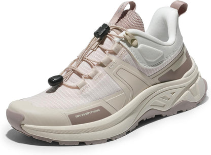NORTIV 8 Women's Lightweight Hiking Shoes Quick Lace | Outdoor Fashion Sneakers for Hiking Walking Travel and Daily Wear With Quick Lace Design Lightweight Comfort Gladiator