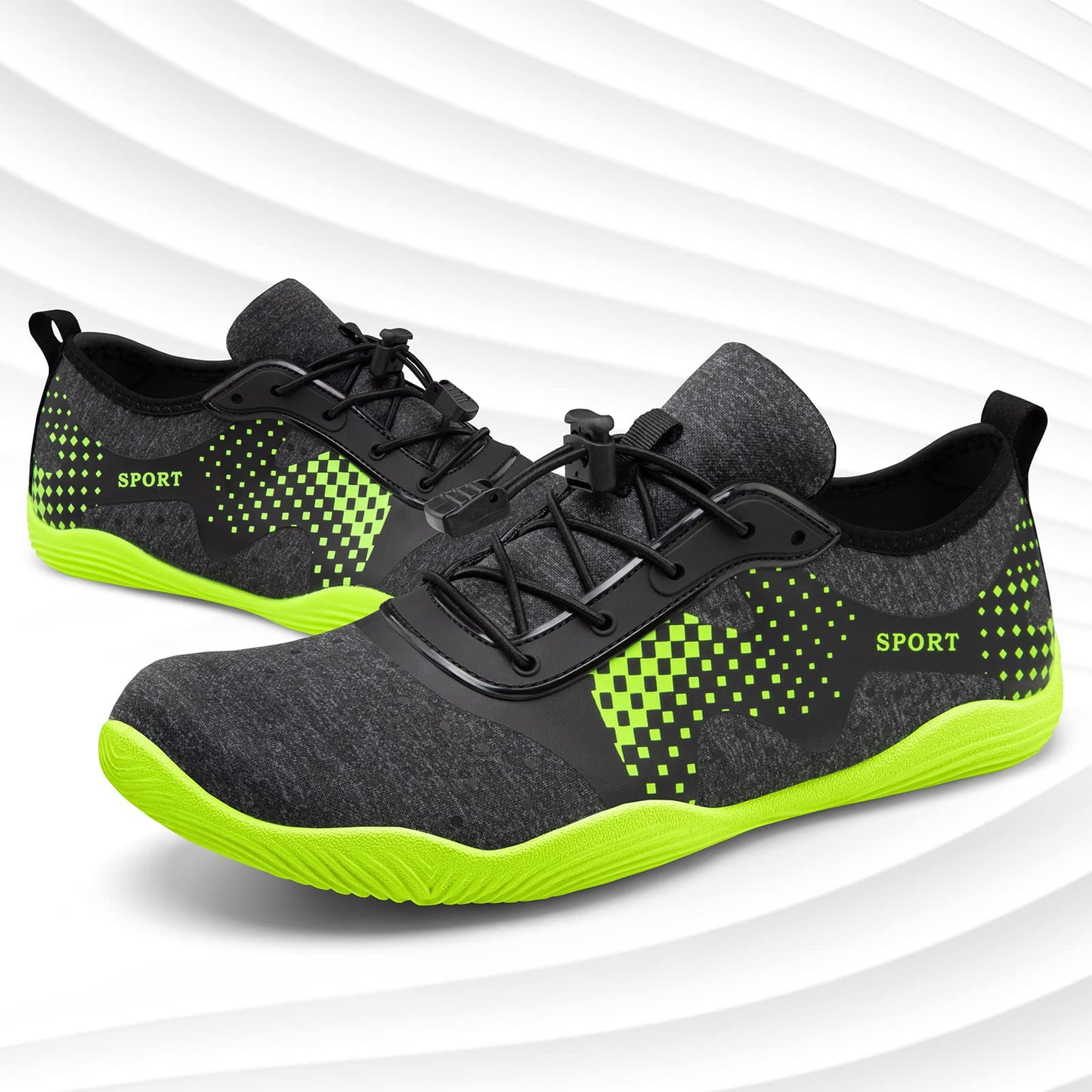 ATHMILE Water Shoes for Men Women River Shoes Adult Swim Beach Lake Pool Aqua Socks Barefoot Quick Dry for Hiking Surfing Kayaking Size