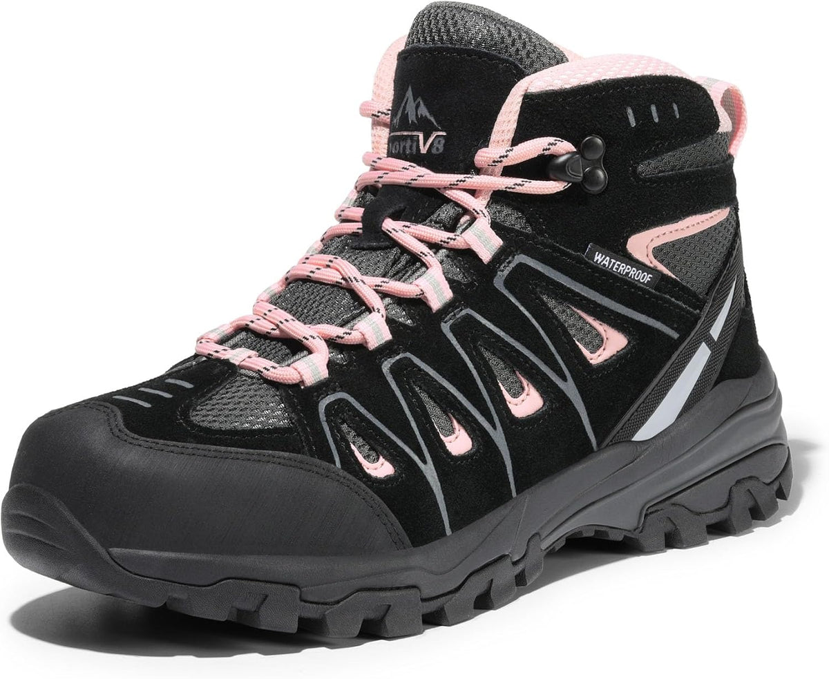 NORTIV 8 Women's Waterproof Hiking Boots Trekking | Lightweight Hiking Walking Trail Work Rain Camping Outdoor Slip Resistant Daily Boots Seeker