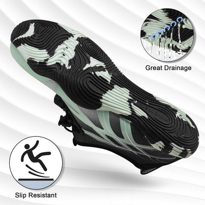 ATHMILE Water Shoes for Men Women River Shoes Adult Swim Beach Lake Pool Aqua Socks Barefoot Quick Dry for Hiking Surfing Kayaking Size