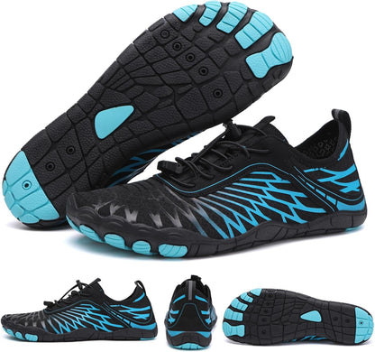 Hike Barefoot Shoes for Womens Men,Quick Dry Water Shoes,Beach Pool Aqua Swim Surf Hiking Walking Shoes,Non-Slip Athletic Footwear Wide Toe Water Shoes
