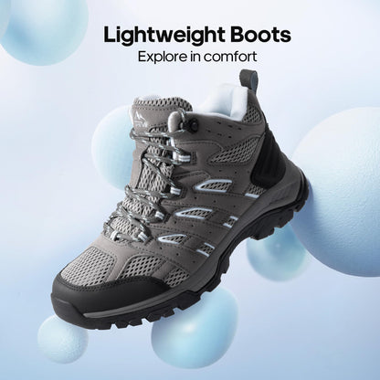 NORTIV 8 Women's Waterproof Hiking Boots Outdoor Trekking Mid Backpacking Mountaineering lightweight boots