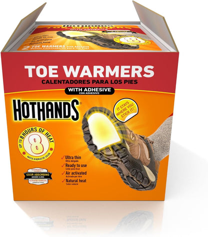 HotHands Toe Warmers - Long Lasting, Odorless, Air Activated - Up to 8 Hours of Heat - 20 Pair