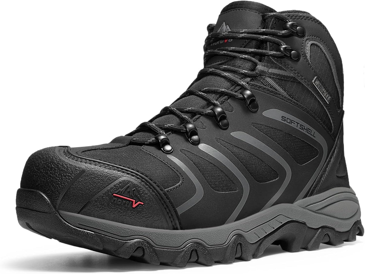NORTIV 8 Waterproof Steel Toe Work Boots for Men