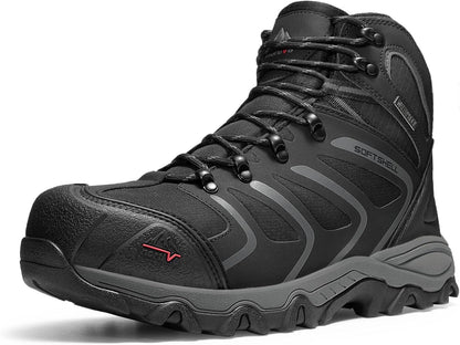 NORTIV 8 Waterproof Steel Toe Work Boots for Men