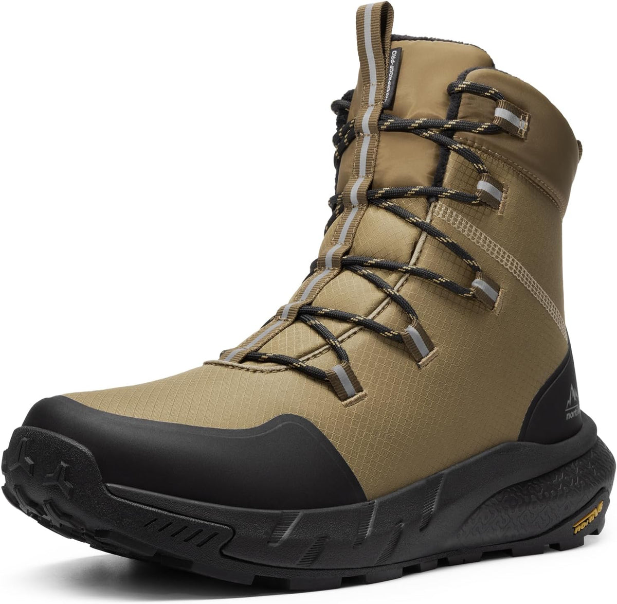 NORTIV 8 Men's Wide Winter Boots Grip on Snow Ice