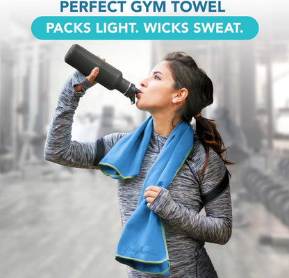 Youphoria Microfiber Travel Towel Fast Drying Lightweight - Quick Dry Towel for Camping, Beach, Backpacking, Hiking & Sport