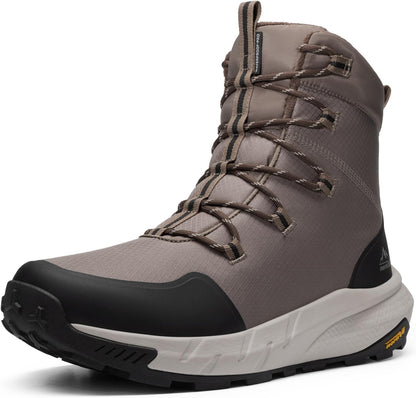 NORTIV 8 Men's Wide Winter Boots Grip on Snow Ice
