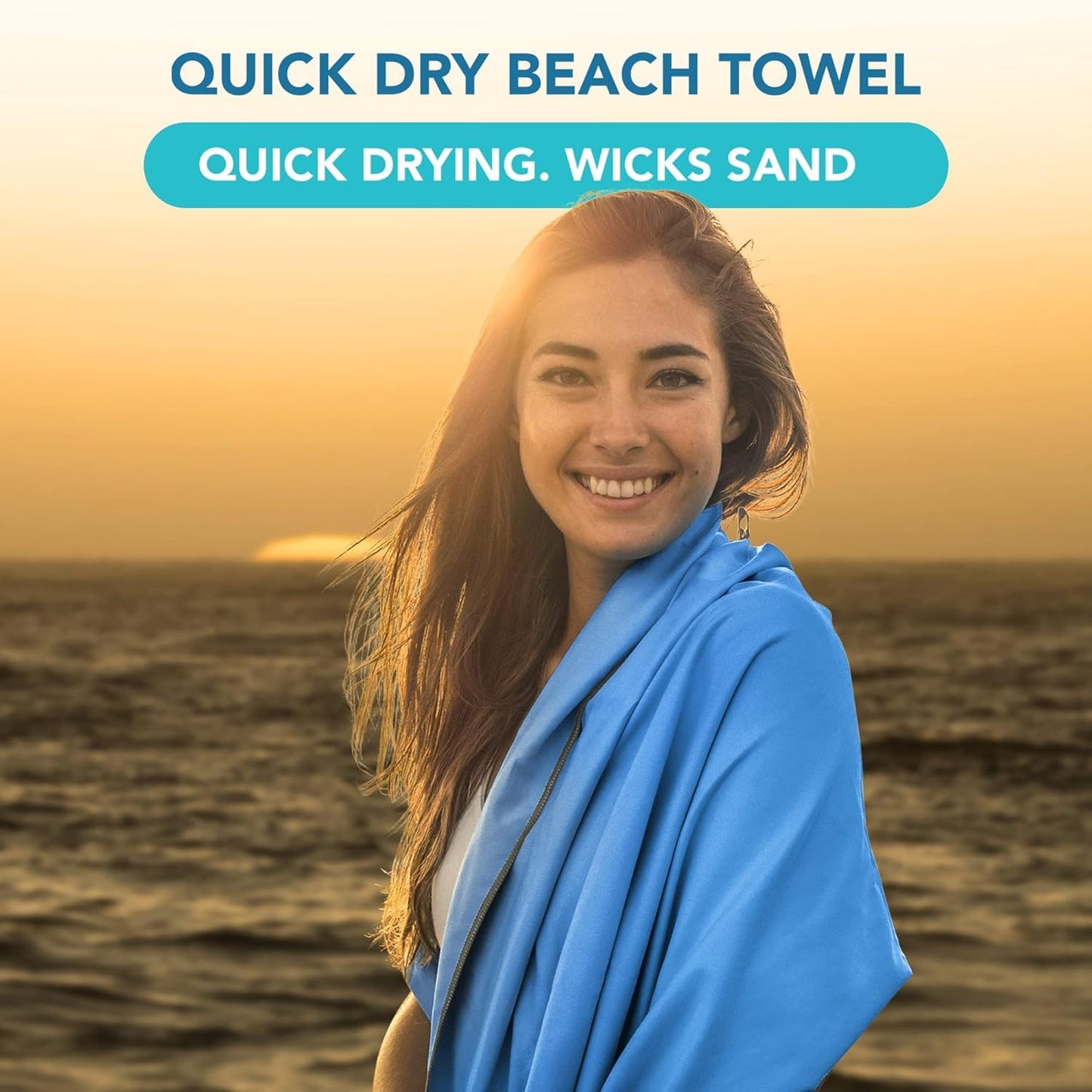 Youphoria Microfiber Travel Towel Fast Drying Lightweight - Quick Dry Towel for Camping, Beach, Backpacking, Hiking & Sport