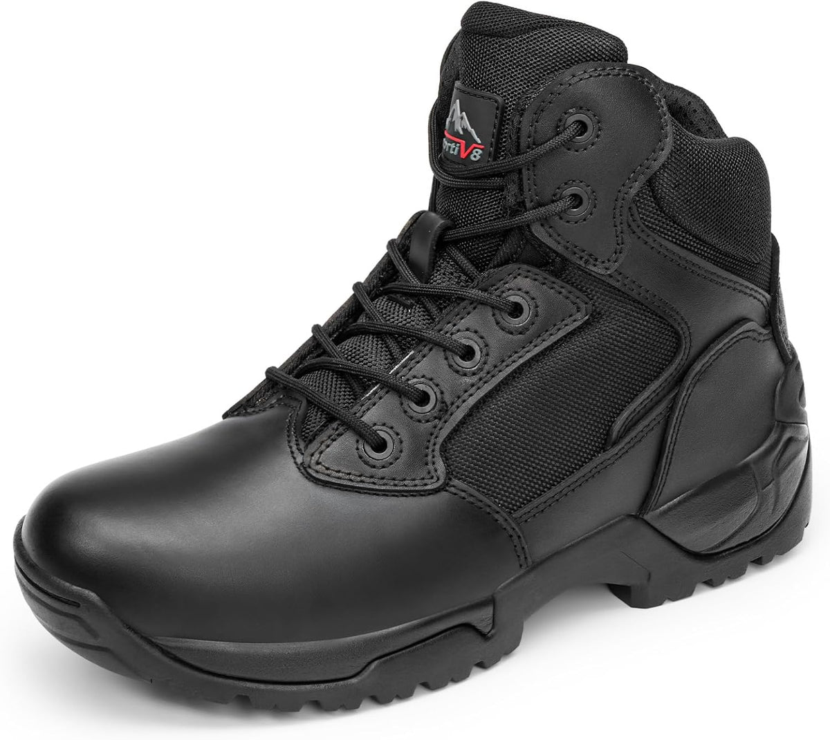 NORTIV 8 Mens Military Tactical Work Boots Side Zip